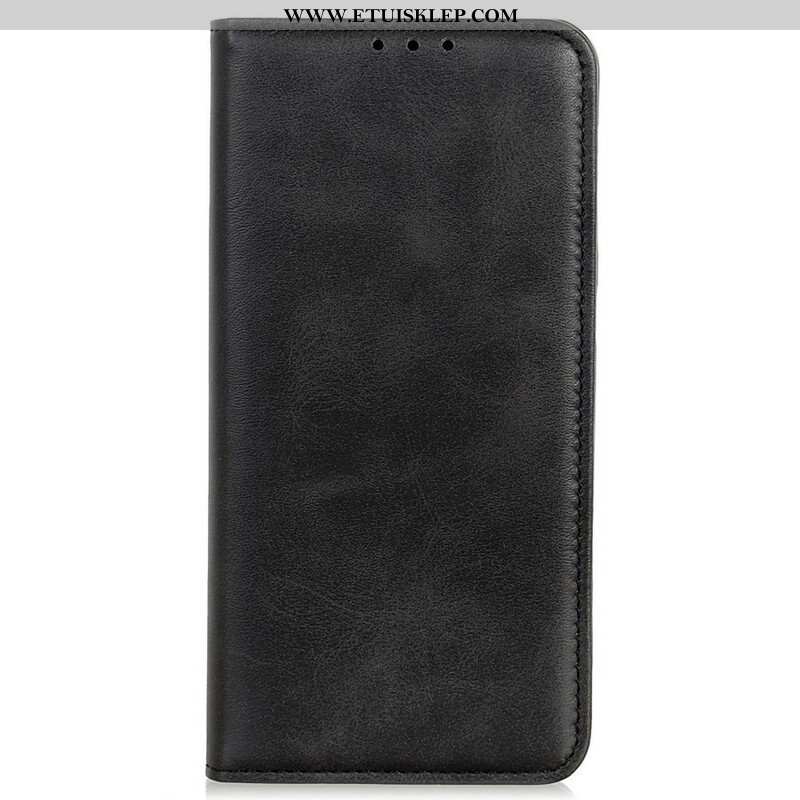 Etui Na Telefon do iPhone 13 Pro Max Etui Folio Dwoina Skóry Liczi